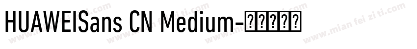 HUAWEISans CN Medium字体转换